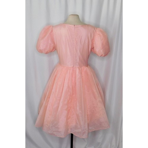 IVY CITY CO Rosa Cupcake Kleid Rosa Prinzessin Tüll Puffärmel Fit N' Flare L - Bild 12 von 16