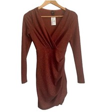 Windsor Long Sleeve Bodycon Mini Glitter Dress