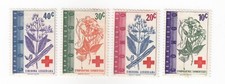 Congo, Lot De 4 Timbres, 1963 The 100th Anniversaire De Croix Rouge