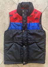 Cat  Jack boy's Winter Puffer Vest Blue, Red And Black Size S 6/7 