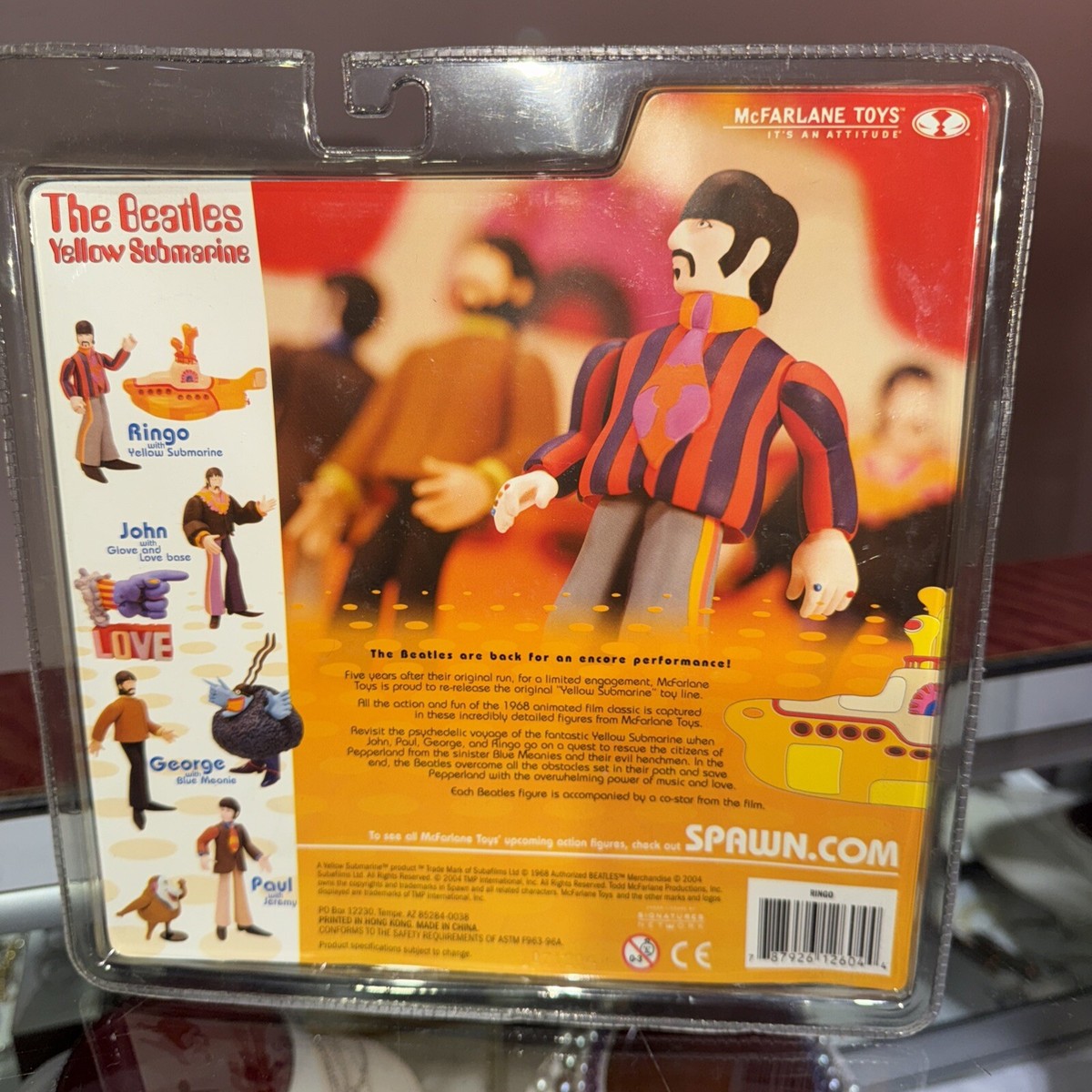 New McFarlane Toys Beatles Yellow Submarine Ringo Starr Yellow