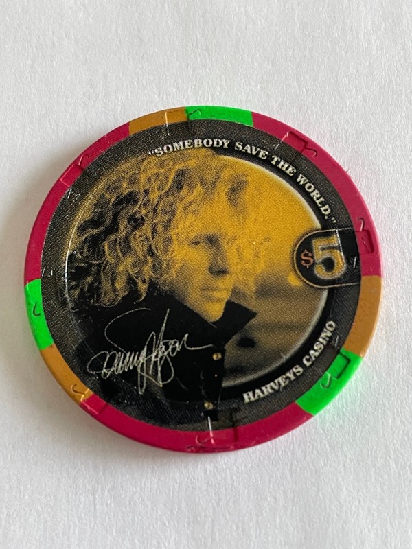 Sammy Hagar  $5.00 Harveys Lake Tahoe NV Obsolete Casino Chip