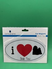 Little Gifts I  Love Shih Tzu Car Magnet 6  X 3.5  