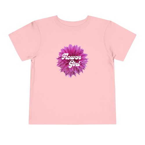 Flower Girl Dahlia Toddler Tee, Spring Playwear, Wedding Party Shirts - Picture 18 of 21