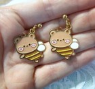 Bear Bee Earrings A~Gold — photo 3