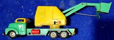 Vintage SSS Tin Litho Friction S-3383 Shovel Digger GMC Toy Made In Japan