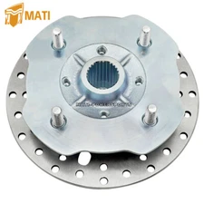 Front Wheel Hub &Brake Rotor for Yamaha Big Bear 400 350 YFM400 YFM350 1999-2006