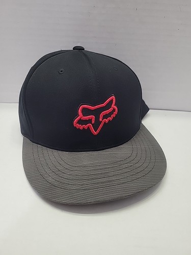 Fox Racing Snap Back Sport Moisture Fabric Black Red Gray | eBay