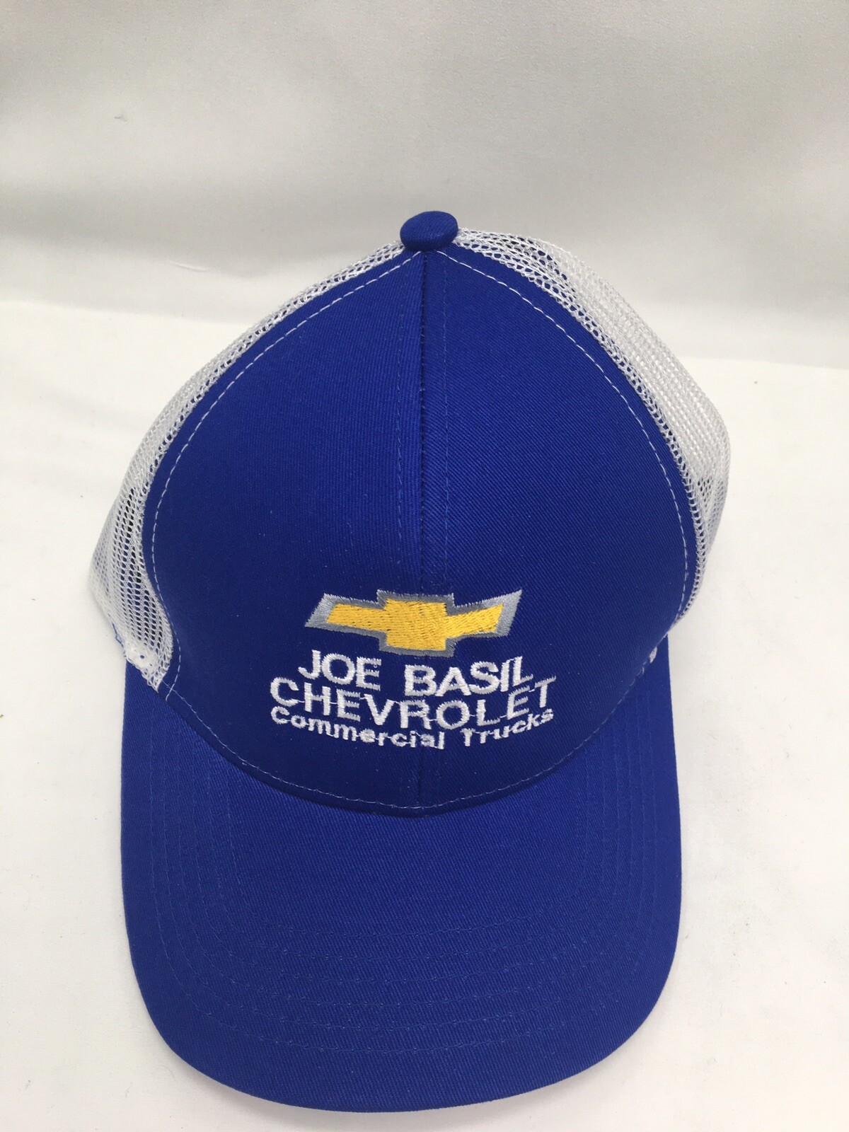 Joe Basil Chevrolet Commercial Truck Mesh SnapBack Ha… Gem