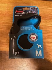   NEW Flexi Classic Retractable Corded Dog Leash Medium 16-Foot Black 44lb. Dogs