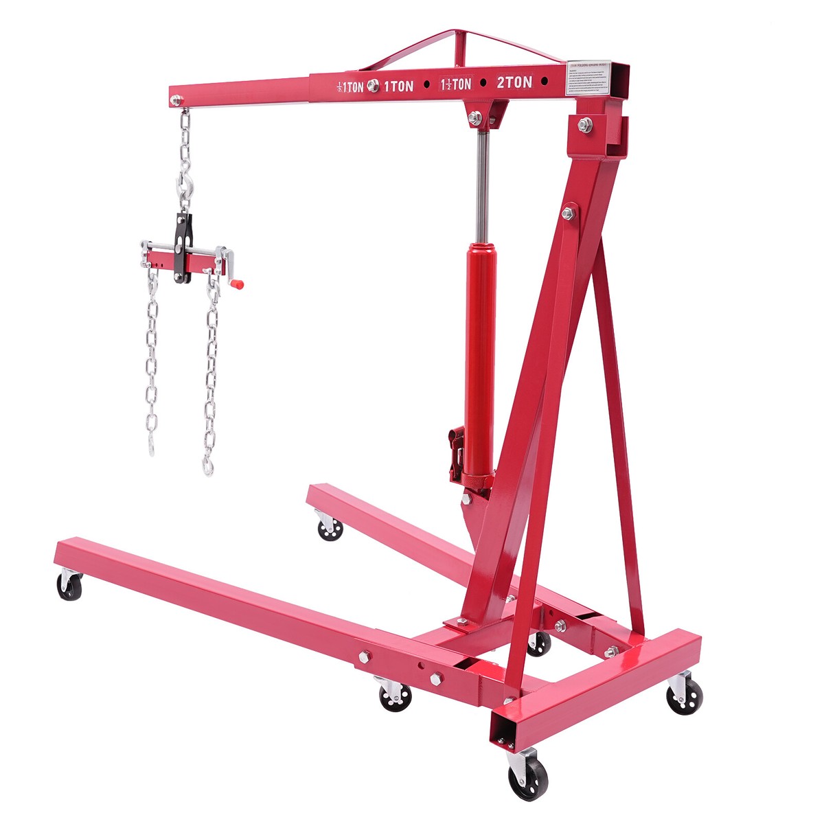 Engine Jack 6 Ton Jack Stands 2 Ton Folding Engine Hoist / - Hydraulic, Adjustable ...