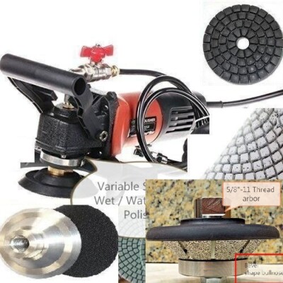 1'' granite concrete Bevel Bullnose 38 Polish Pad wet polisher marble grinder E25