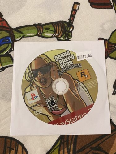 🔥PS2 PLAYSTATION 2 - DISK ONLY - 💯 WORKING GAME - GRAND THEFT AUTO SAN ANDREAS - Picture 1 of 2