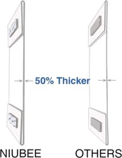 Clear Acrylic Plexi Sign Holders 8.5x11  with Double Sided Adhesive Tape,
