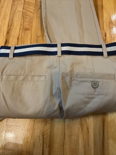 Nautica School Uniform Kahaki Pants Belted NEW Sz 10 Boys - Picture 8 of 8