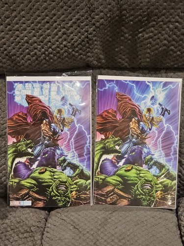 HULK #8 MICO SUAYAN Desconocido 616 Variante Conjunto De 2 Vestido Comercial y Virgen THOR CASI NUEVO