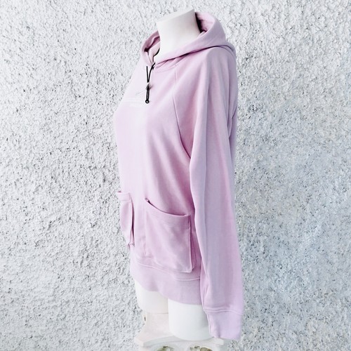NIKE FELPA CON CAPPUCCIO ROSA LILLA SWOOSH XS DONNA - Foto 4 di 5