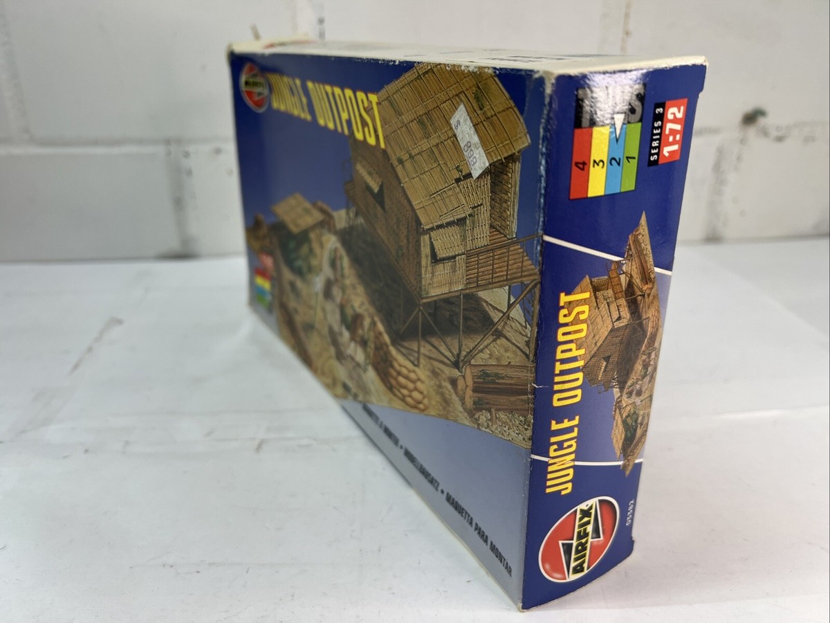 Vintage Airfix 1:72 Jungle Outpost Diorama Model Kit - New