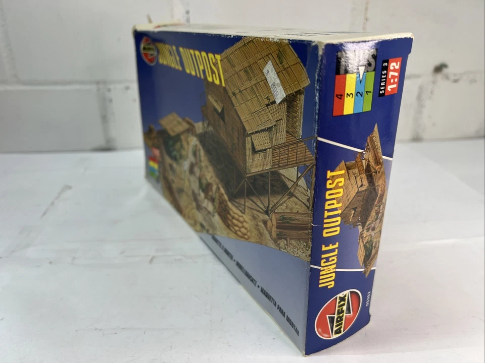 Vintage Airfix 1:72 Jungle Outpost Diorama Model Kit - New - Opened Box Rare!!!! - Image 3 of 4