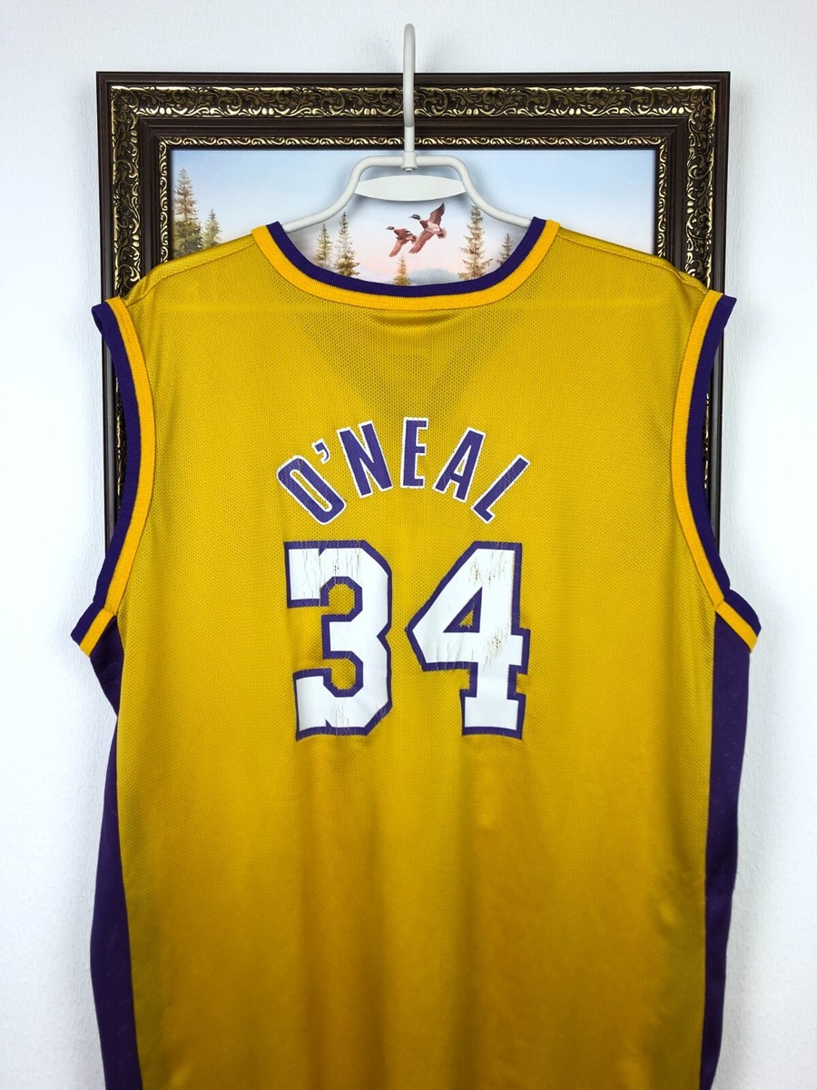 Vintage 90's Champion Los Angeles Lakers NBA #34 O'neal Jersey