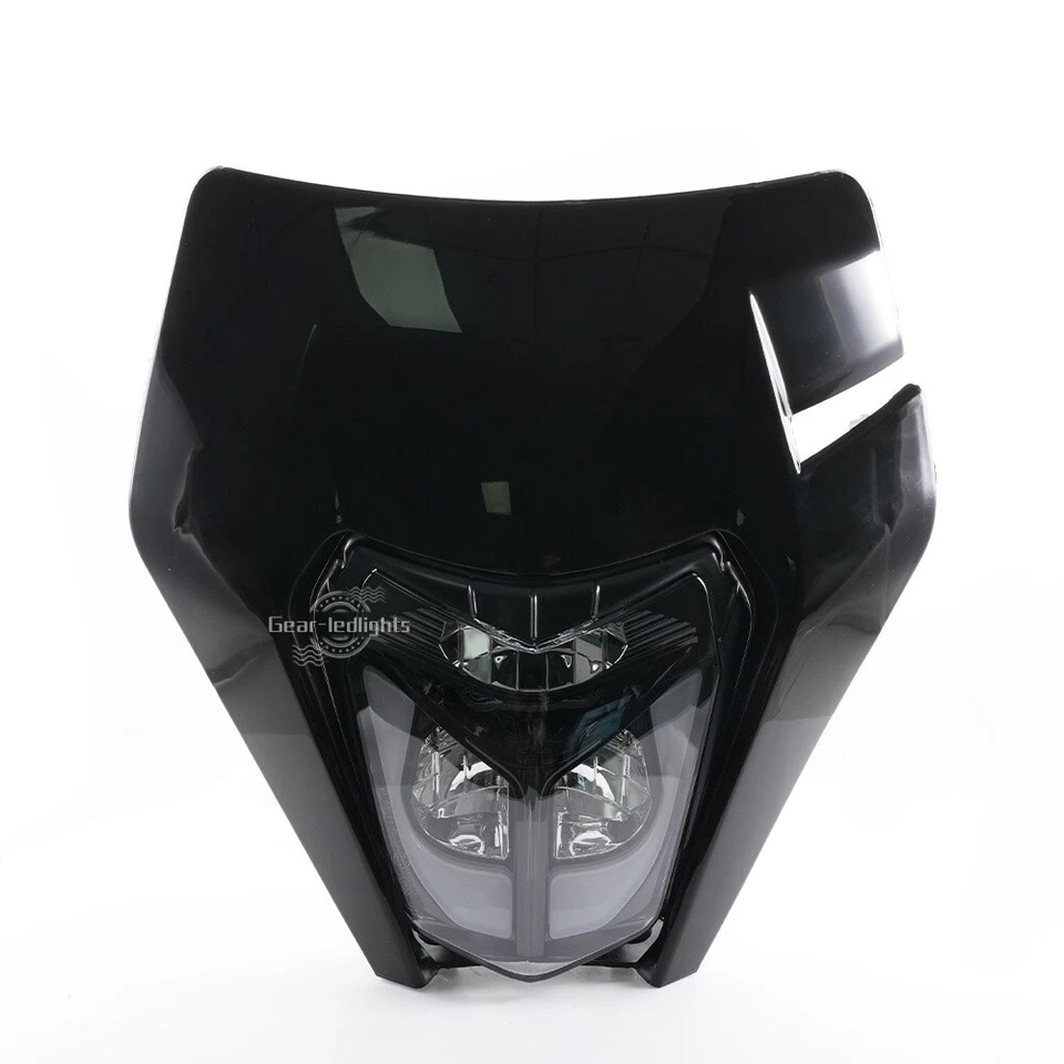 Faro LED negro Dirt Bike para KTM EXC XC MXC 250 450 520 525 530 Foto 2 de 4
