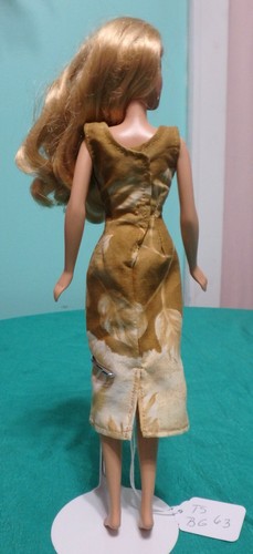 Golden Brown Leafy A-line Dress for 11" teen fashion & BJD dolls DNI TSBG63 - Picture 5 of 8
