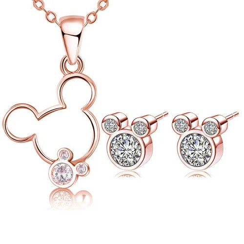 Mickey Mouse Disney® Fashion Necklace Earring Set 88M - Picture 3 of 14