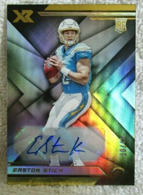 EASTON STICK RC 2019 Panini XR Refractor Rookie Auto Card#18/49!CHARGERS QB RC