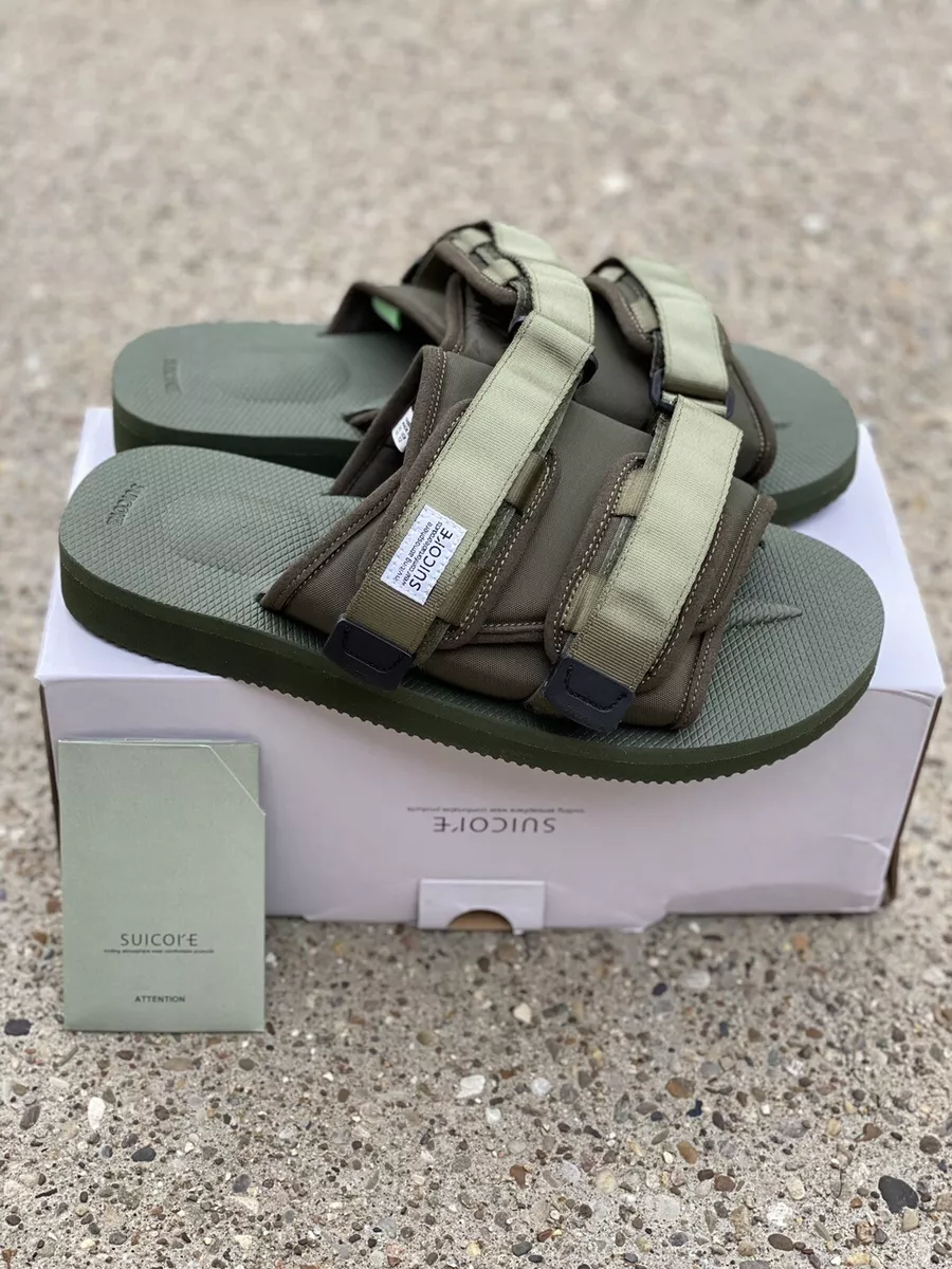 Suicoke MOTO Cab Slide Women's size 9 Olive Green Sandal men’s 7