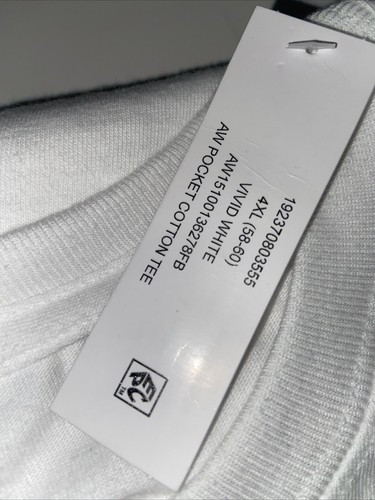 ATHLETIC WORKS MENS WHITE TEES 100% Cotton Size 4XL (58-60) NEW Lot Of 2 - Picture 6 of 7