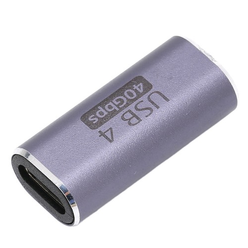 (Straight Type) USB C Female To Female Adapter Type C Coupler 40Gbps 100W - Photo 9 sur 12