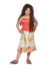 Disney Princess Moana Dress Childs Girl's Small 4-6x Classic Costume Outfit NEW