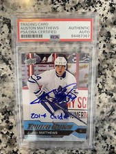 2016-17 Auston Matthews Young Guns YG #201 Signed Auto PSA/DNA Certified 
