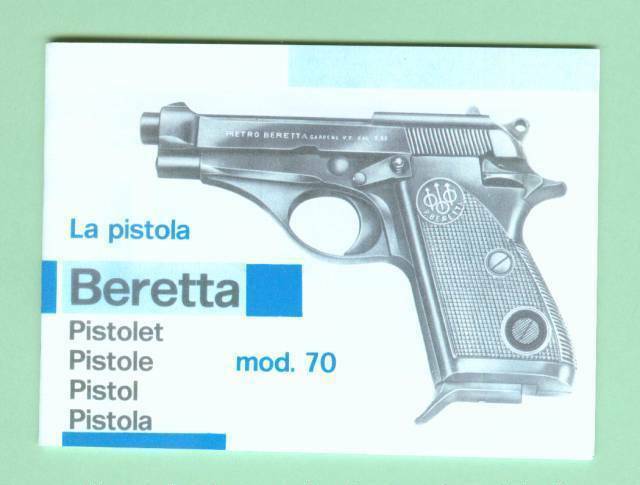 Beretta Model 70 71 72 73 74 75 Owners Manual Reproduction