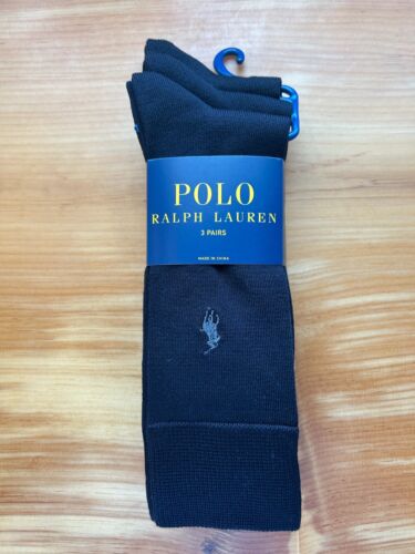 ¡Nuevo! Calcetines de vestir Polo Ralph Lauren 3 pares para hombre 6-12,5 - Argyle y estilos sólidos!! - Imagen 16 de 70