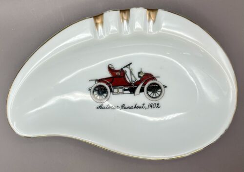 Vintage Autocar Runabout Automobile 1902 Painted Ashtray Dish - Picture 1 of 5
