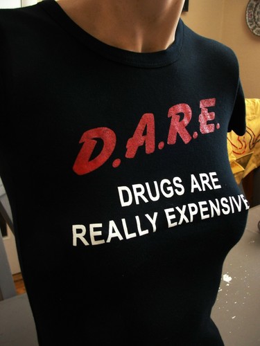 Girls D.A.R.E Vintage T-Shirt XS 