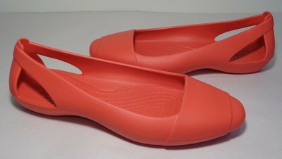womens red flats size 10