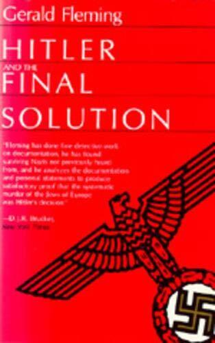 Hitler and the Final Solution by Fleming New 9780520060227 Fast Free Shipping.. - Foto 1 di 1