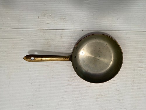 Set of 3 Tagus Copper 6, 8, 10” Fry Pan Skillet Brass Handle Portugal - Picture 7 of 10