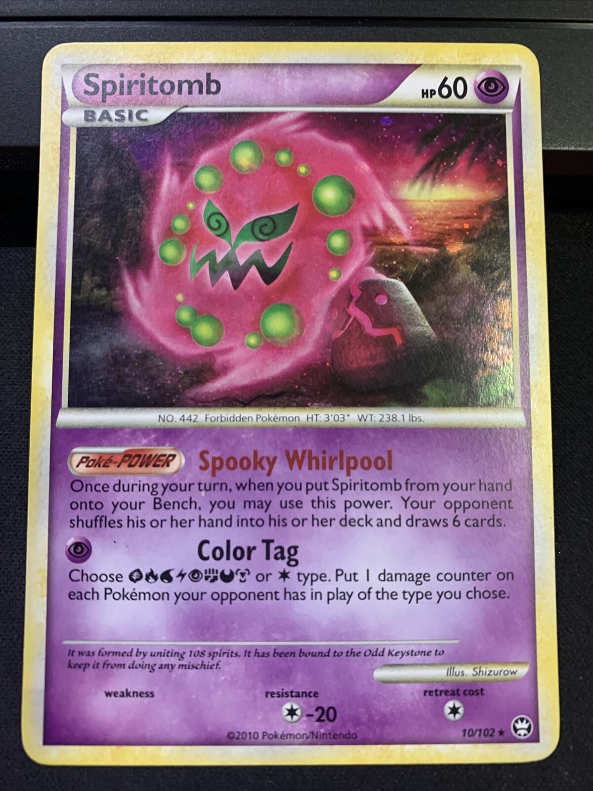 Pokémon TCG Spiritomb HS-Triumphant 10/102 Holo Holo Rare