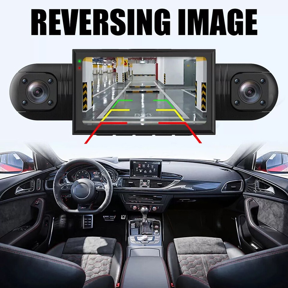 Kuayvan Dash Cam Front and Rear Inside Left Right 360 ° View - 4 Cha Kuayvan Dash Cam Front and Rear Inside Left Right 360 ° View - 4 Cha