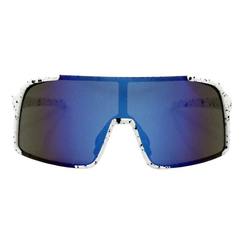 Sporty Shield Sunglasses Oversized Square Semi-Rimless Mirror Lens UV400 - 第 5/25 張圖片
