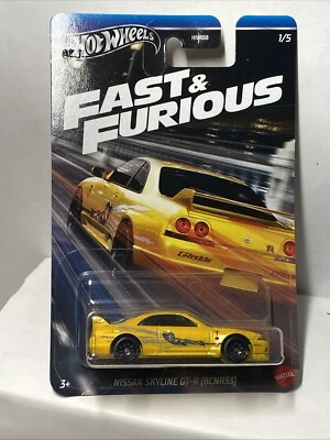 HOT WHEELS Hotwheels 1/64 🇨🇵 Fast And Furious 2024 Nissan Skyline gt-r R33 #1/5
