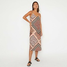 WAREHOUSE LADIES PAISLEY PRINT CAMI MIDI DRESS SIZE 6 NEW (ref 176) SALE