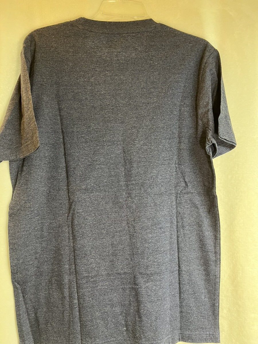 Umbro Mens T Shirt Short Sleeve Solid Navy Blue Cotton Blend