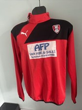 Rotherham United 1/4 Zip Football Top Shirt Large L 