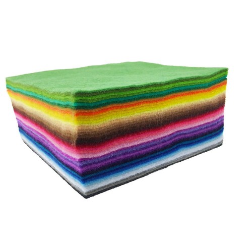 42pcs1.4mm Thick Soft Felt Fabric Sheet Assorted Color Felt Pack DIY Craft Se... - Picture 4 of 8