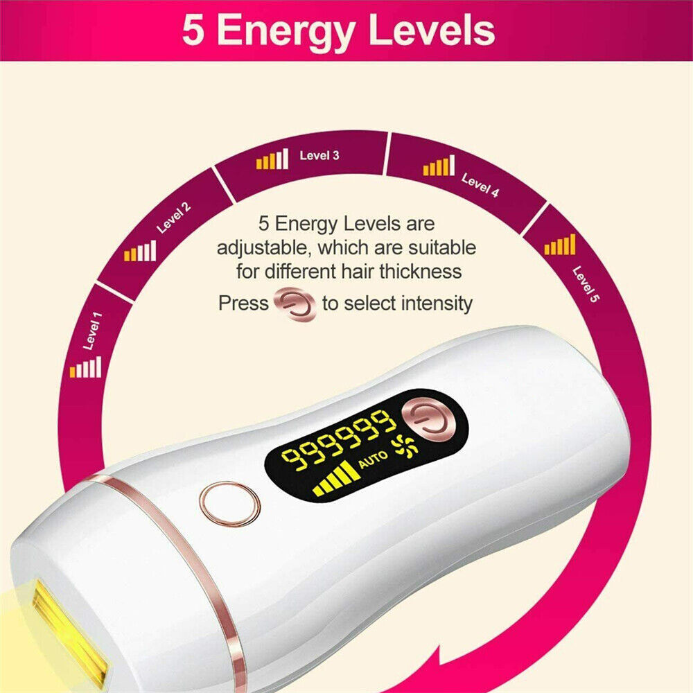 5 Levels IPL Laser Hair Removal Machine Permanent Painless Body Facial
