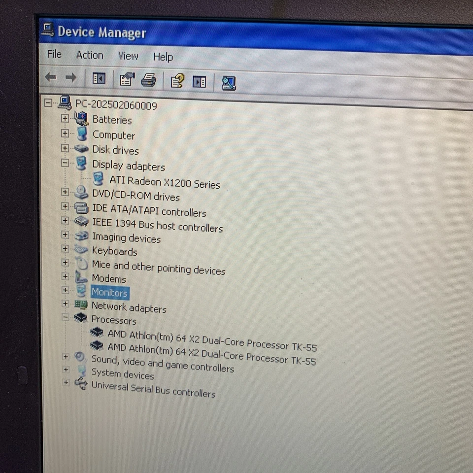 Toshiba Satellite A210-MS0 AMD Athlon 64X2 TK-55 1.8GHz 15.4” WXGA Windows XP Pr - Image 3 of 4